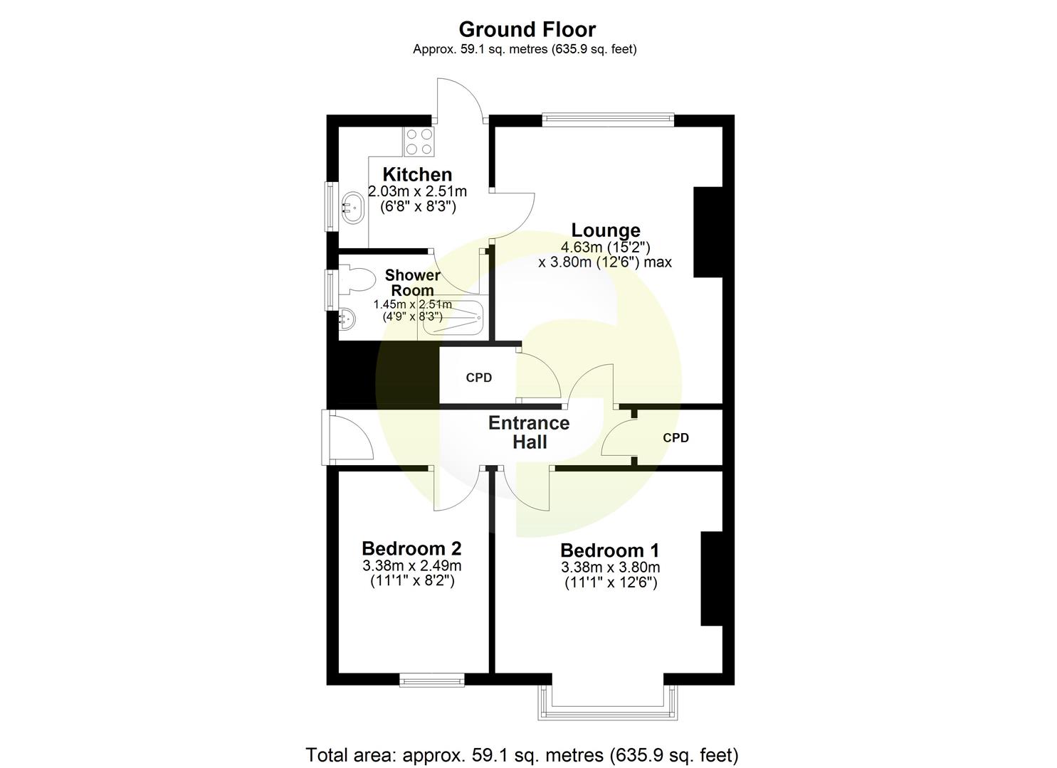 Floorplan.Chirton Lane, North Shields